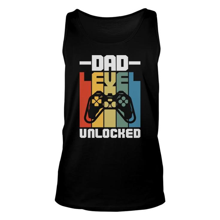 Dad Level Unlocked Dad To Be First Dad 1St Fathers Day Gift Unisex Tank Top