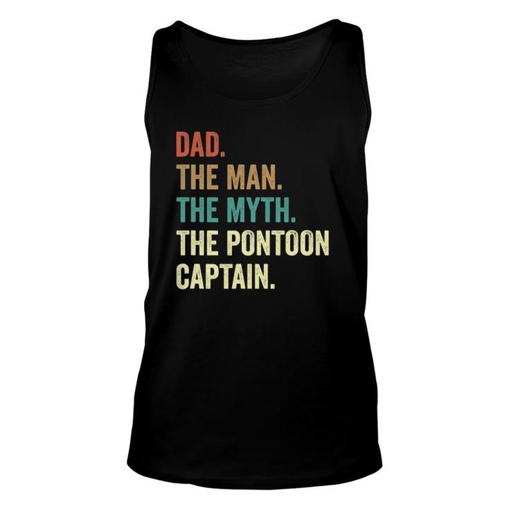 Dad Man Myth Pontoon Captain Funny Pontoon S For Men Unisex Tank Top