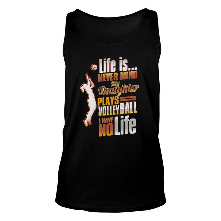 Dad Mom Daughter Volleyball Volleyball Parent Unisex Tank Top