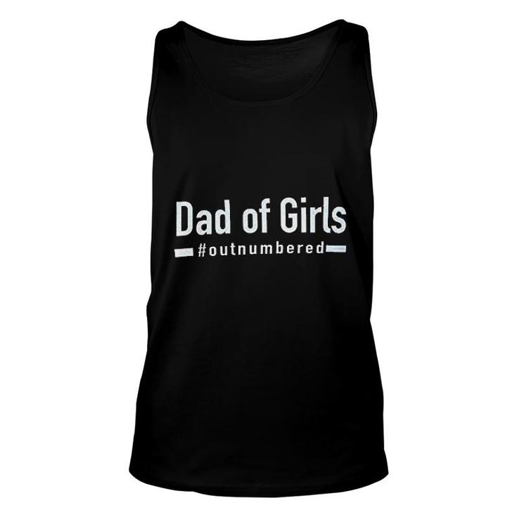 Dad Of Girls Out Numbered Unisex Tank Top