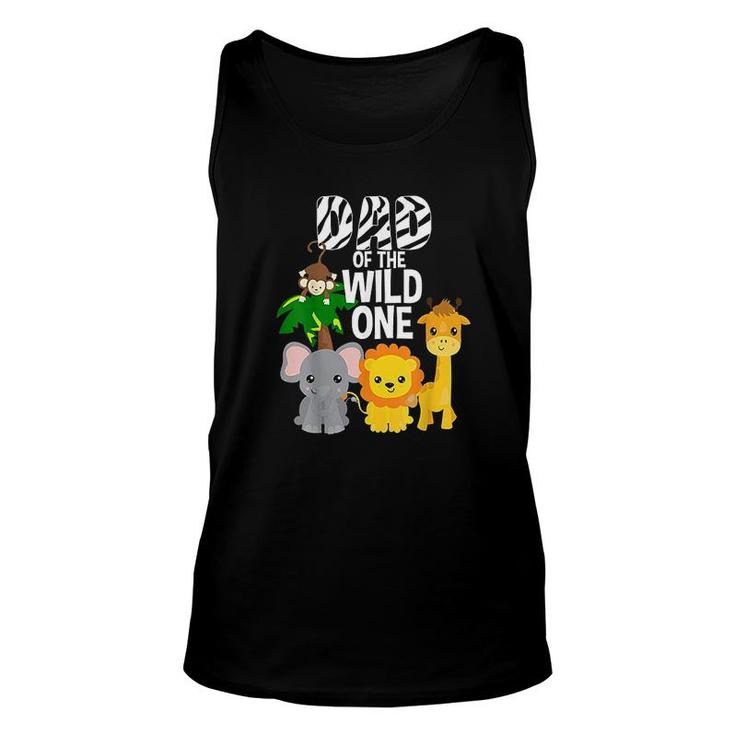 Dad Of The Wild One Zoo Unisex Tank Top