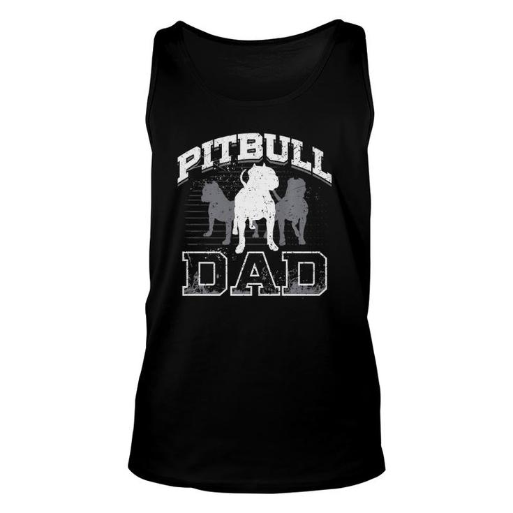 Dad Pitbull Lover Dog Owner Father Day Gift  Unisex Tank Top