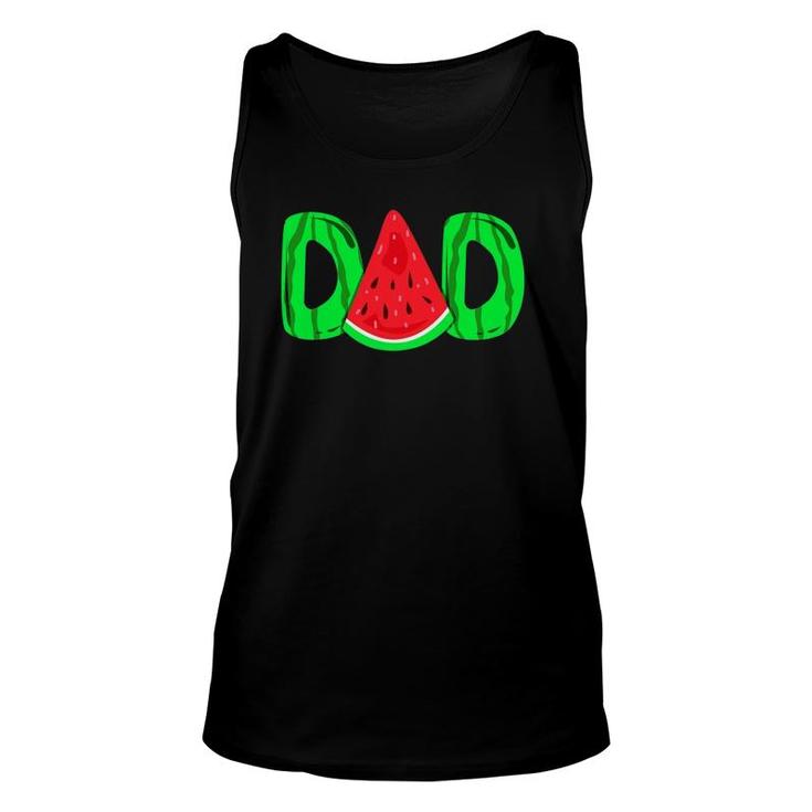 Dad Watermelon Father's Day Gift Unisex Tank Top