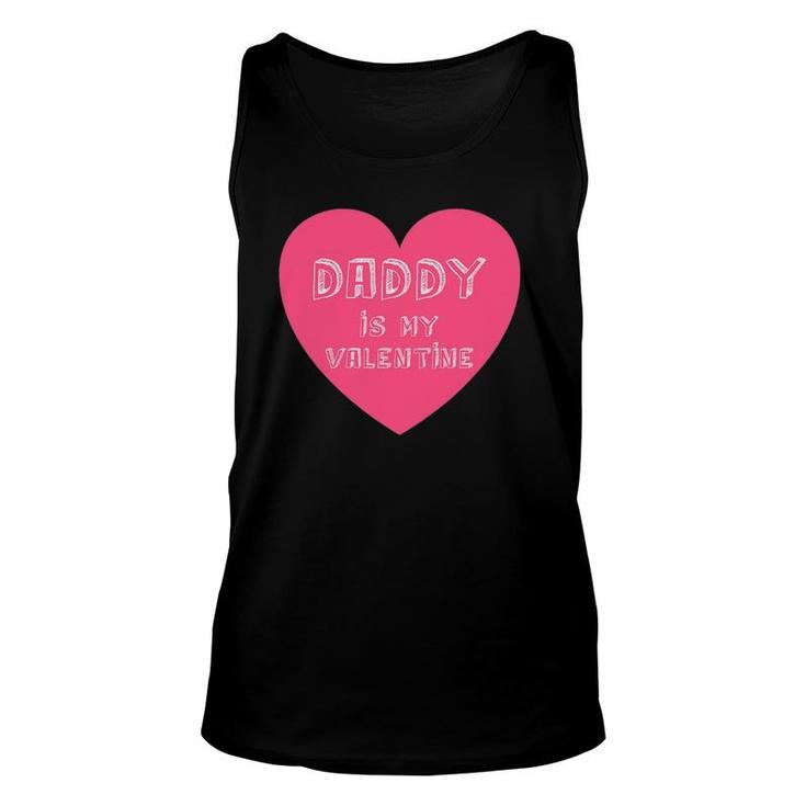 Daddy Is My Valentine  Valentine's Day Gifts For Kids Unisex Tank Top