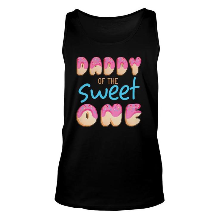 Daddy Of Sweet One First B-Day Party Matching Family Donut Unisex Tank Top