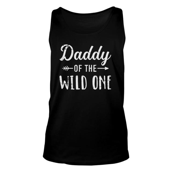Daddy Of The Wild One Daughter Matching Family For Dad  Unisex Tank Top