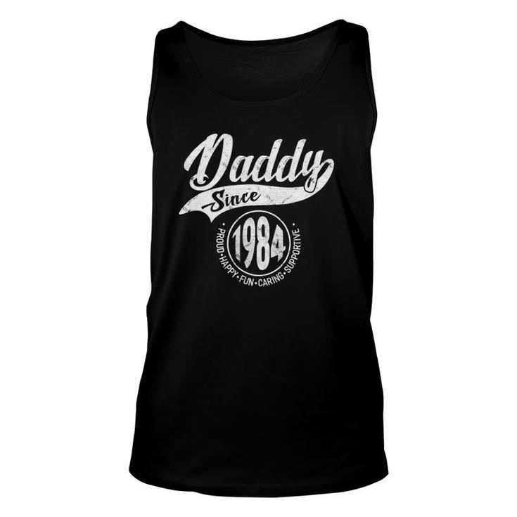 Daddy Since 1984 Father's Day Gift Dad Men Unisex Tank Top