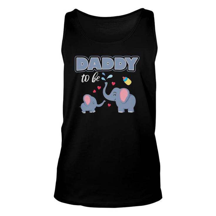 Daddy To Be Pregnancy Elephant Lovers Unisex Tank Top