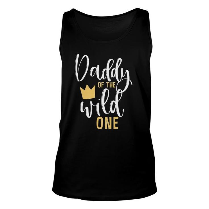 Mens Daddy Of The Wild One 1St Birthday First Thing Dad Tee Tank Top