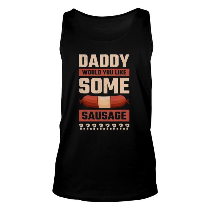 Daddy Would You Like Some Sausage Oktoberfest Unisex Tank Top