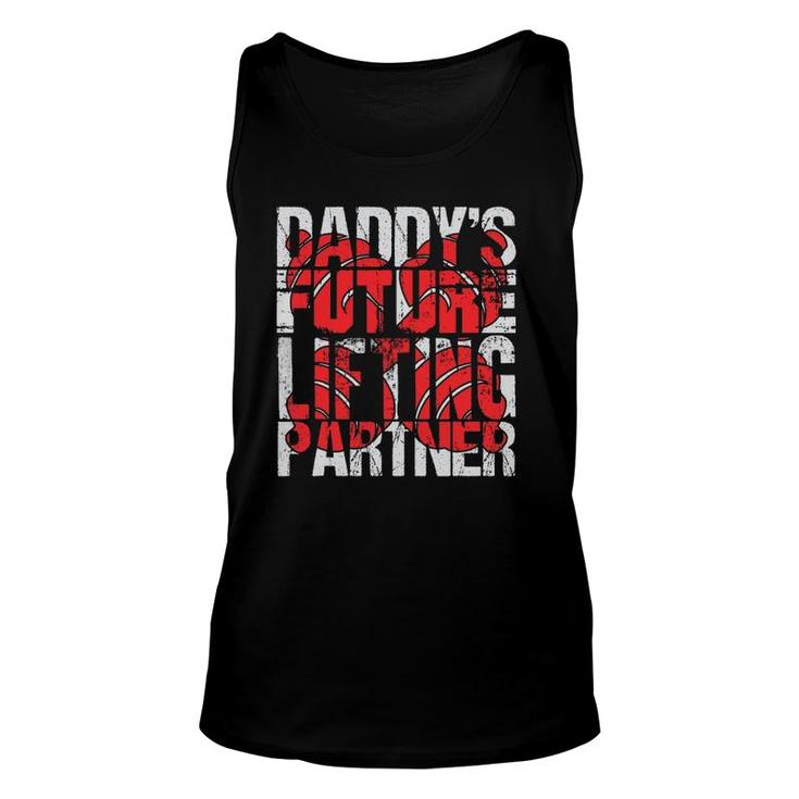 Daddy's Future Lifting Partner Fitness Workout Gift Unisex Tank Top
