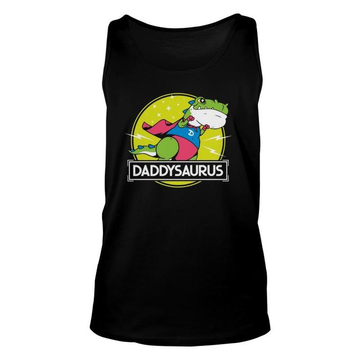 Daddysaurus Dad From Son Daughter Fathers Day Tank Top