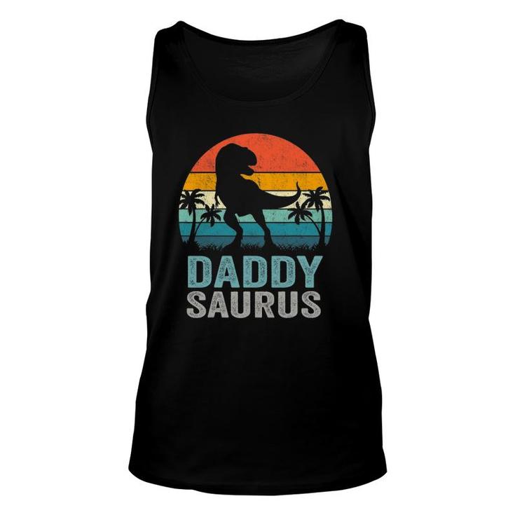 Daddysaurus Funny Father's Day Rex Daddy Saurus Men Unisex Tank Top