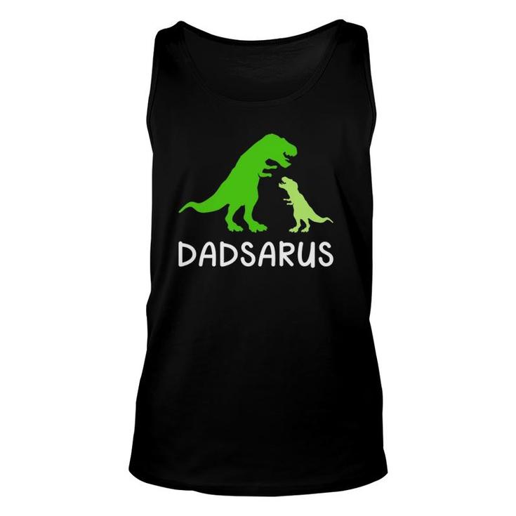 Dadsaurus Dinosaur Funny Father's Day Gift For Daddy  Unisex Tank Top