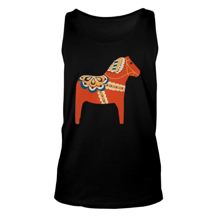 Dala Horse - Tradition In Sweden From 17Th Century Unisex Tank Top
