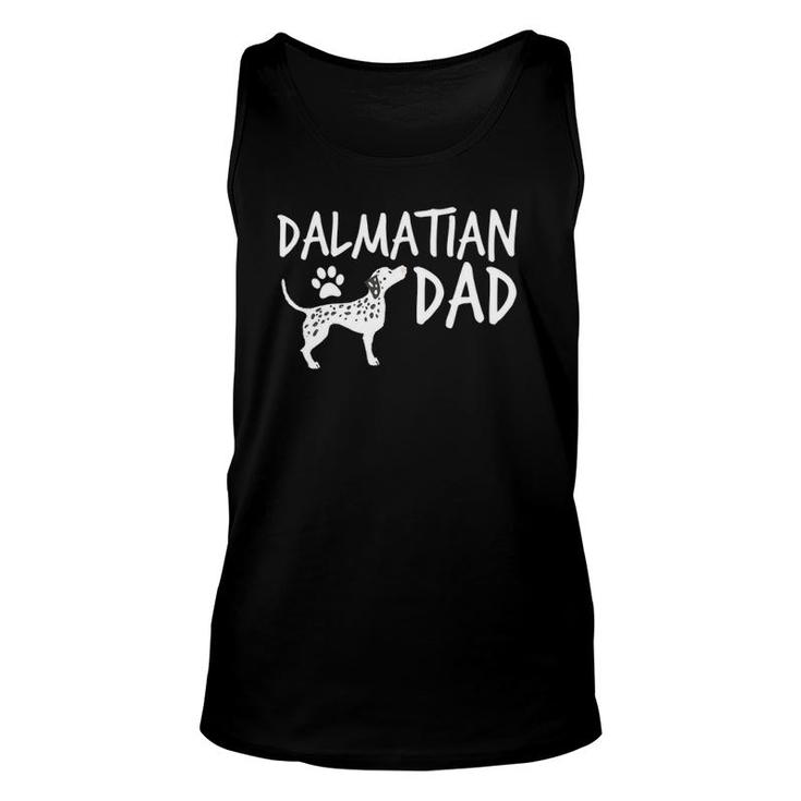 Dalmatian Dad Cute Dog Puppy Pet Animal Lover Gift Unisex Tank Top