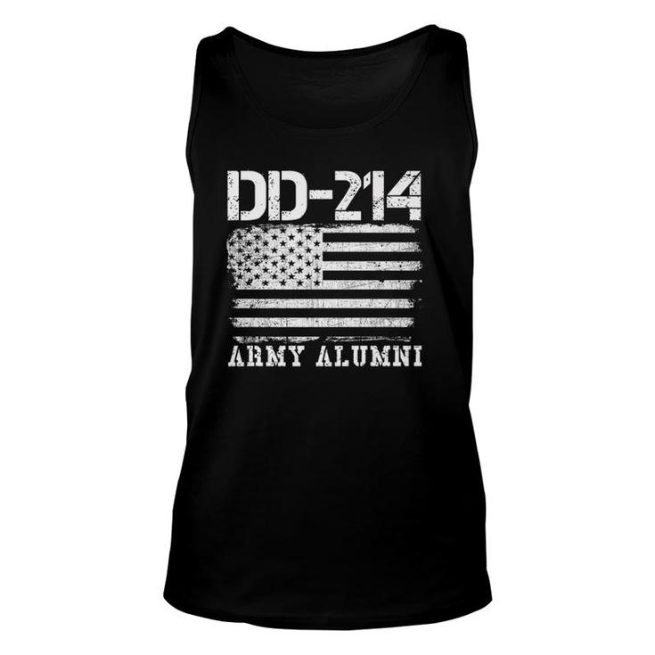 Dd214 Army Alumni - Distressed Vintage Tee Unisex Tank Top