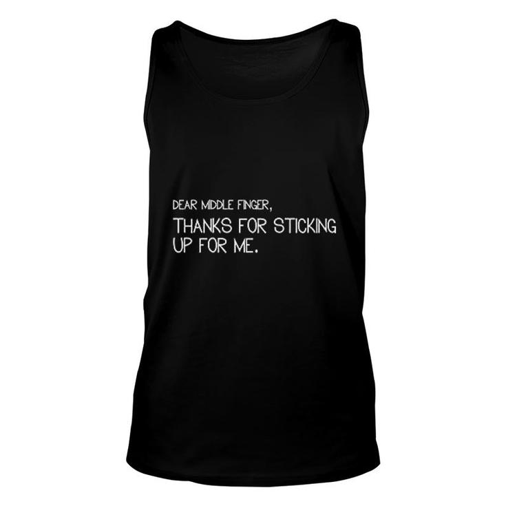 Dear Finger Unisex Tank Top