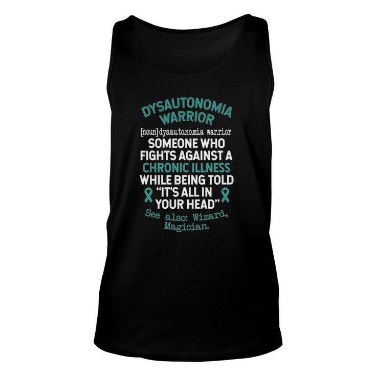 Definition Dysautonomia Warrior Pots Dysautonomia Awareness Tank Top