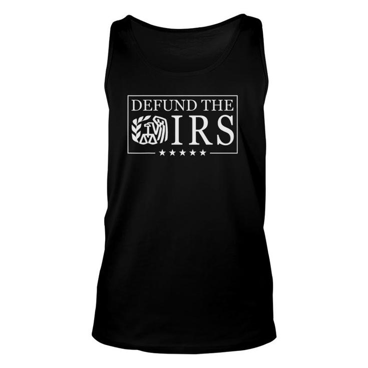 Defund The Irs Funny Humour  Unisex Tank Top