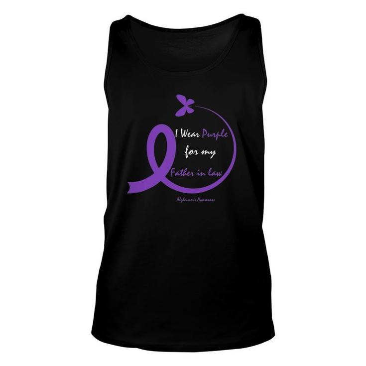 Dementia Dad Purple Father In Law Alzheimer's Awareness Tank Top