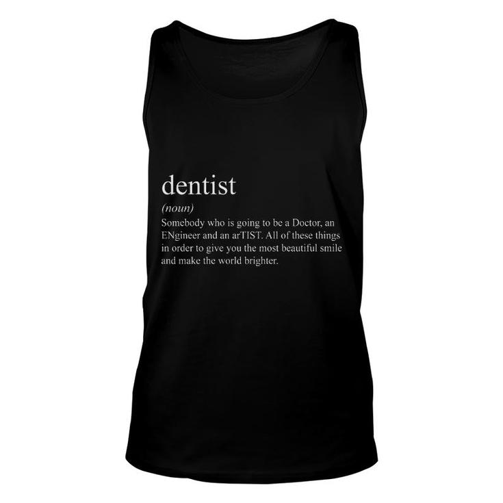 Dentist Noun Definition Unisex Tank Top
