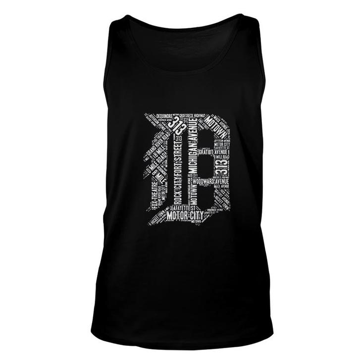Detroit Graphic D Special Gift Unisex Tank Top