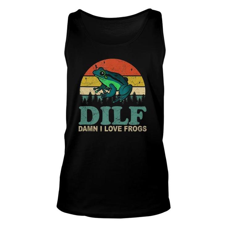 Dilf-Damn I Love Frogs Saying Frog-Amphibian Lovers Tank Top Tank Top