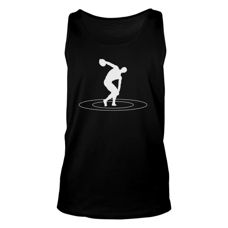 Discus Throw Disc Throwe Athlete Trainerr Gift Athletics Unisex Tank Top