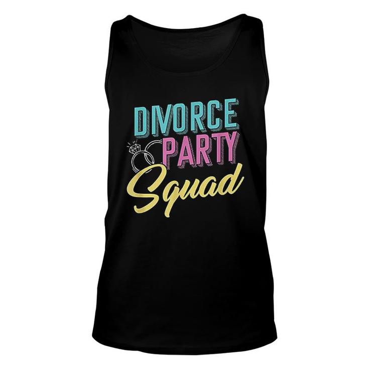 Divorce Party Squad Divorcee Ex Husband Ex Wife Divorcement Unisex Tank Top