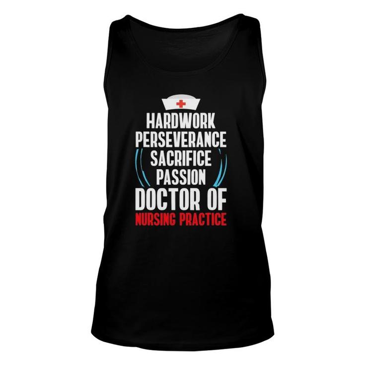 Dnp Doctor Of Nursing Practice Hardwork Rn Nurse Unisex Tank Top