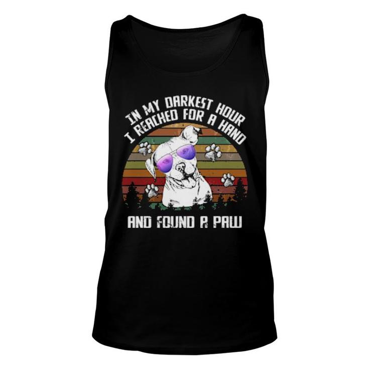 Dog I Reach For A Hand And Found A Paw Pitbull 30 Paws Unisex Tank Top