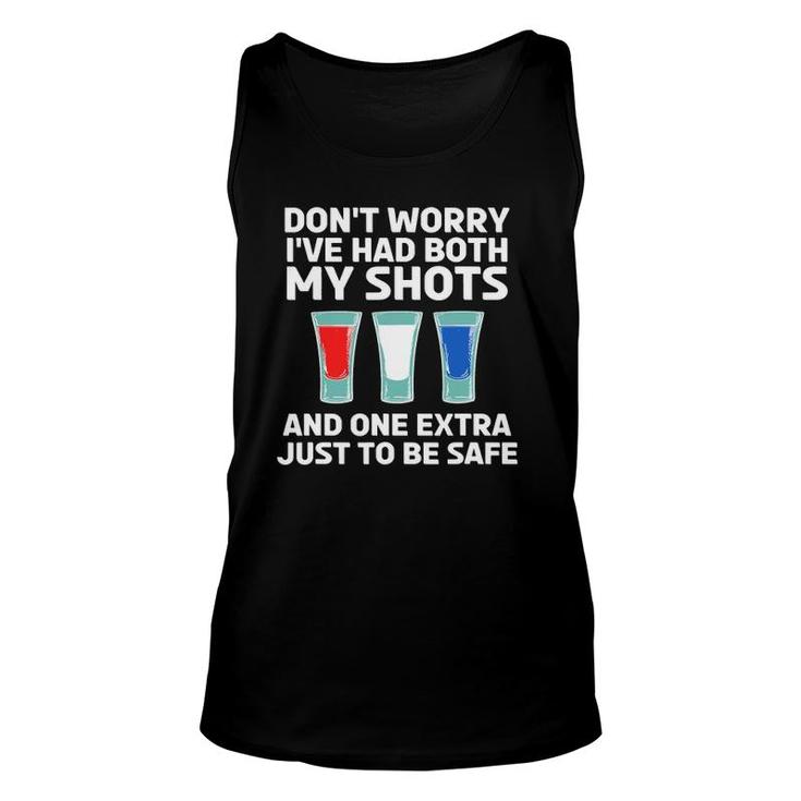 Don't Worry I've Had Both My Shots 4Th Of July Unisex Tank Top