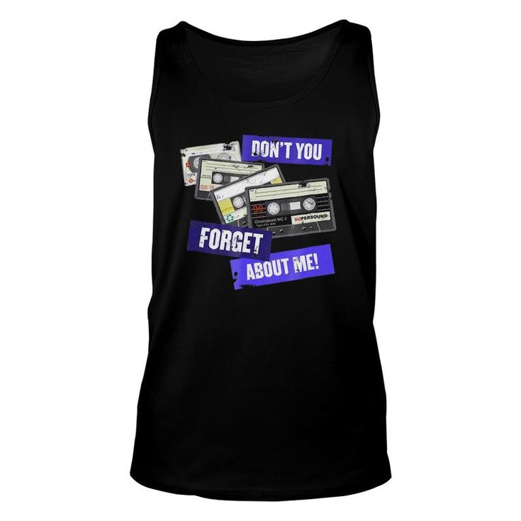 Don't You Forget About Me , Retro Analogue Cassette Unisex Tank Top