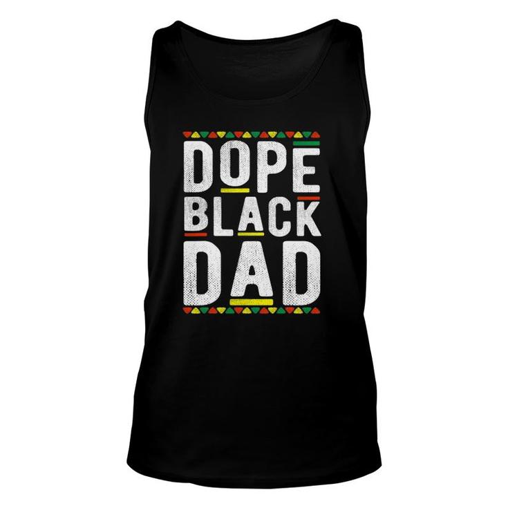 Mens Dope Black Dad Dashiki African American Fathers Day Tank Top