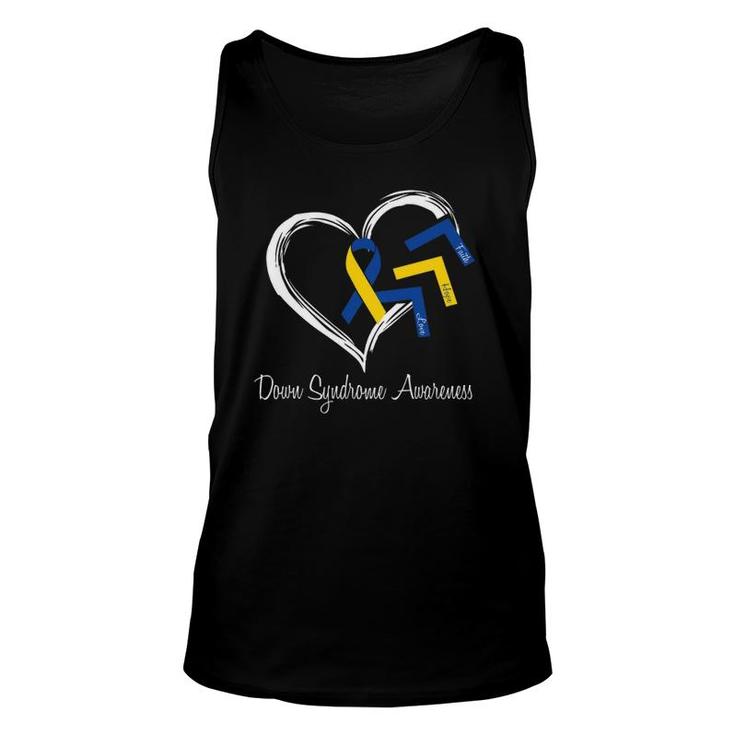 Down Syndrome Awareness Month Costume Ribbon Unisex Tank Top
