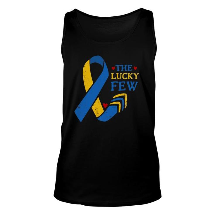 Down Syndrome Awareness Ribbon Arrows The Lucky Few Unisex Tank Top