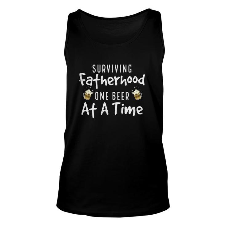 Drinking Dad Surviving Fatherhood One Beer At A Time Father's Day Beer Mugs Tank Top