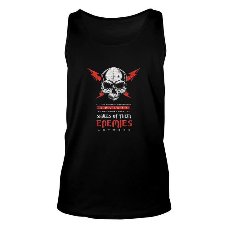 Drinks Blood From The Skulls Unisex Tank Top