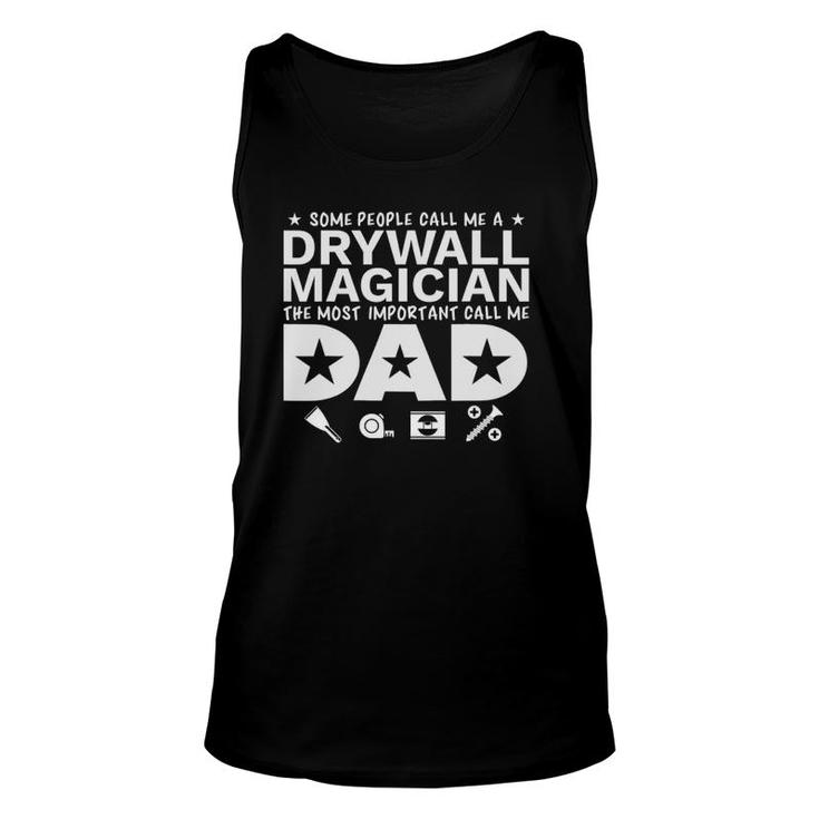 Drywall Finisher Magician Dad Unisex Tank Top