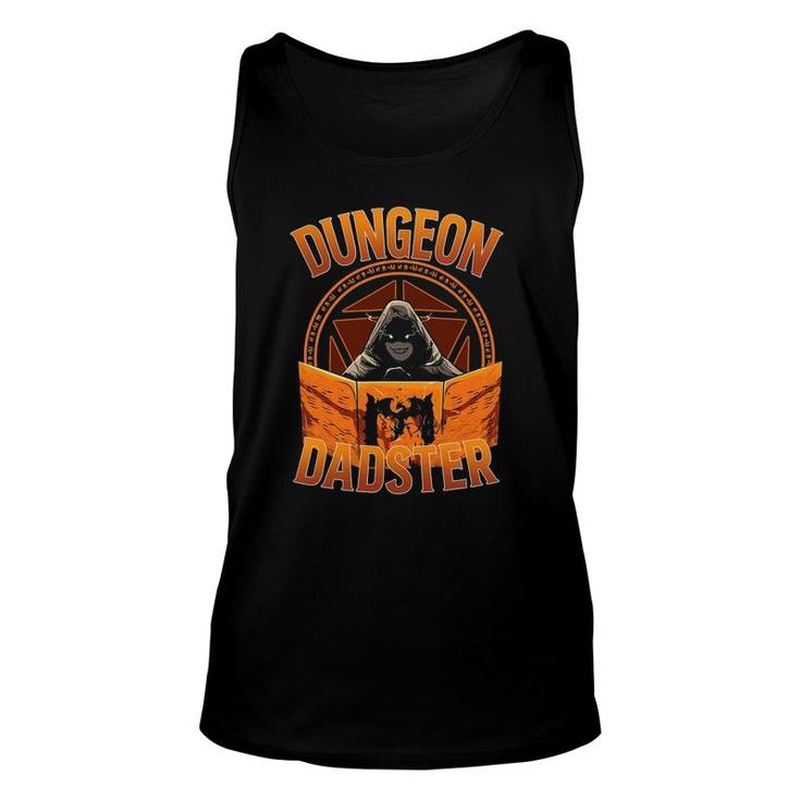 Dungeon Dadster Rpg Gamer Dice Roll Master Unisex Tank Top