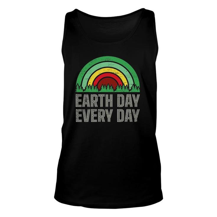 Earth Day Everyday Tree Rainbow Forest Trees Save Earth Top Unisex Tank Top