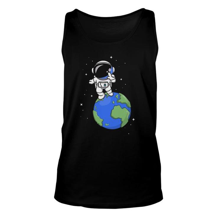 Earth Planet Space Scientist Universe Astronomy Astronaut Unisex Tank Top
