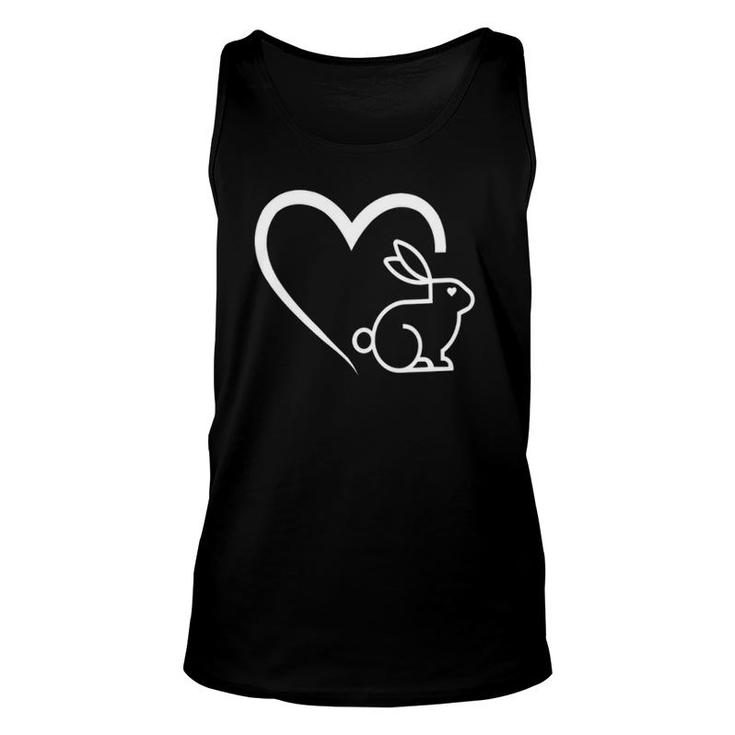 Womens Easter Bunny Rabbits Hearts Sweetheart Rabbit Bunnies Tank Top