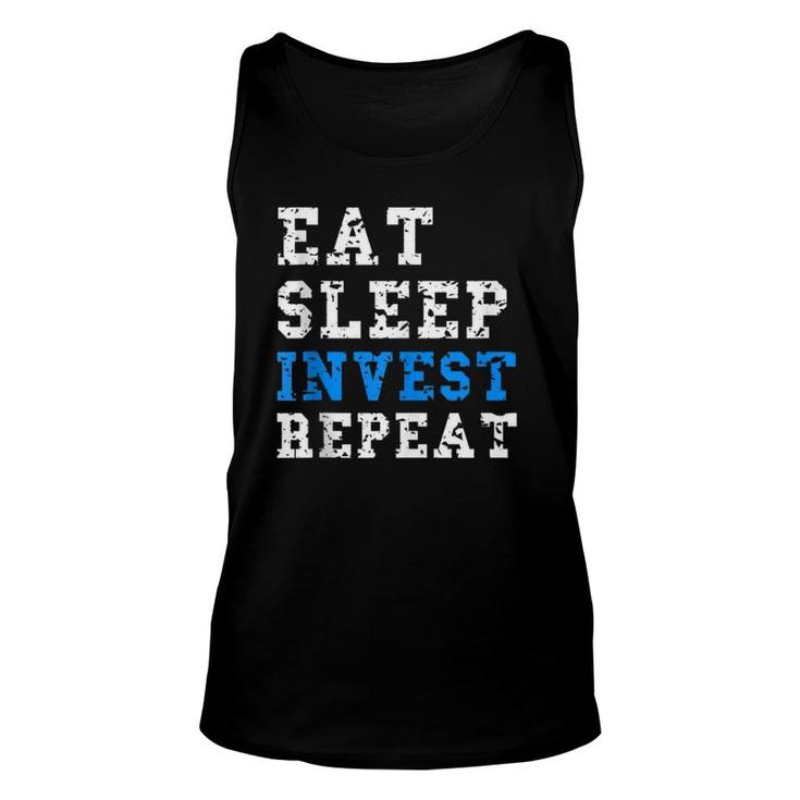 Eat Sleep Invest Repeat Cashflow Unisex Tank Top