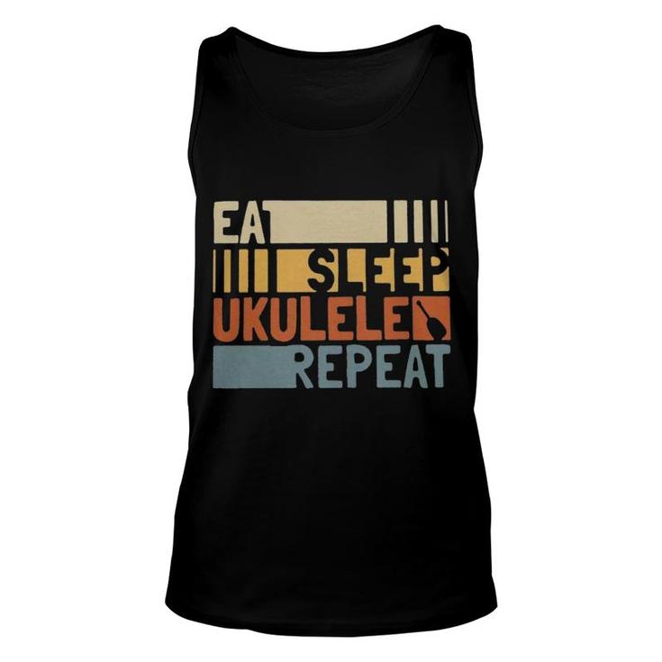 Eat Sleep Ukulele Repeat Unisex Tank Top