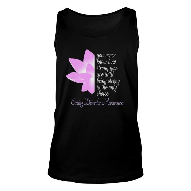 Eating Disorder Awareness Recovery Gift  Unisex Tank Top