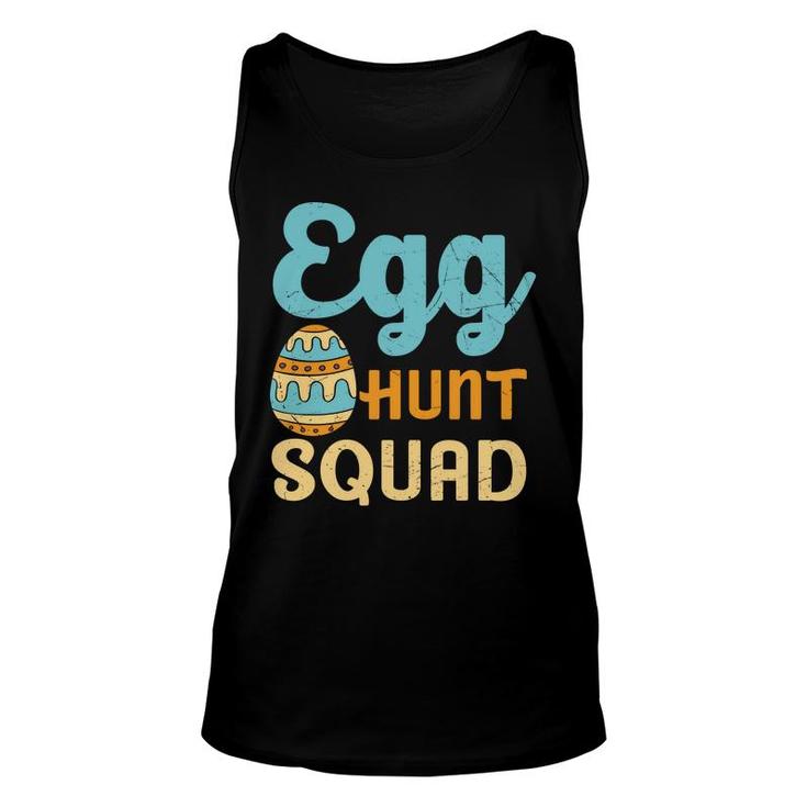 Egg Hunt Squad Easter Egg Blue Orange Squad Unisex Tank Top