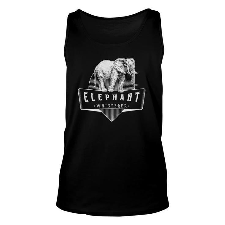 Elephant Whisperer Love Animal Gifts Unisex Tank Top