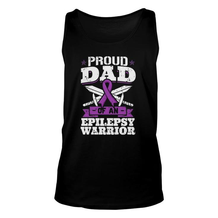 Epilepsy Warrior Dad Proud Epilepsy Awareness Month Unisex Tank Top